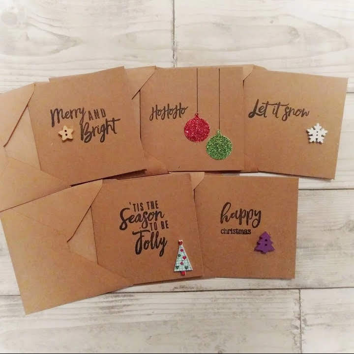 Pack of 5 Gorgeous Christmas Cards