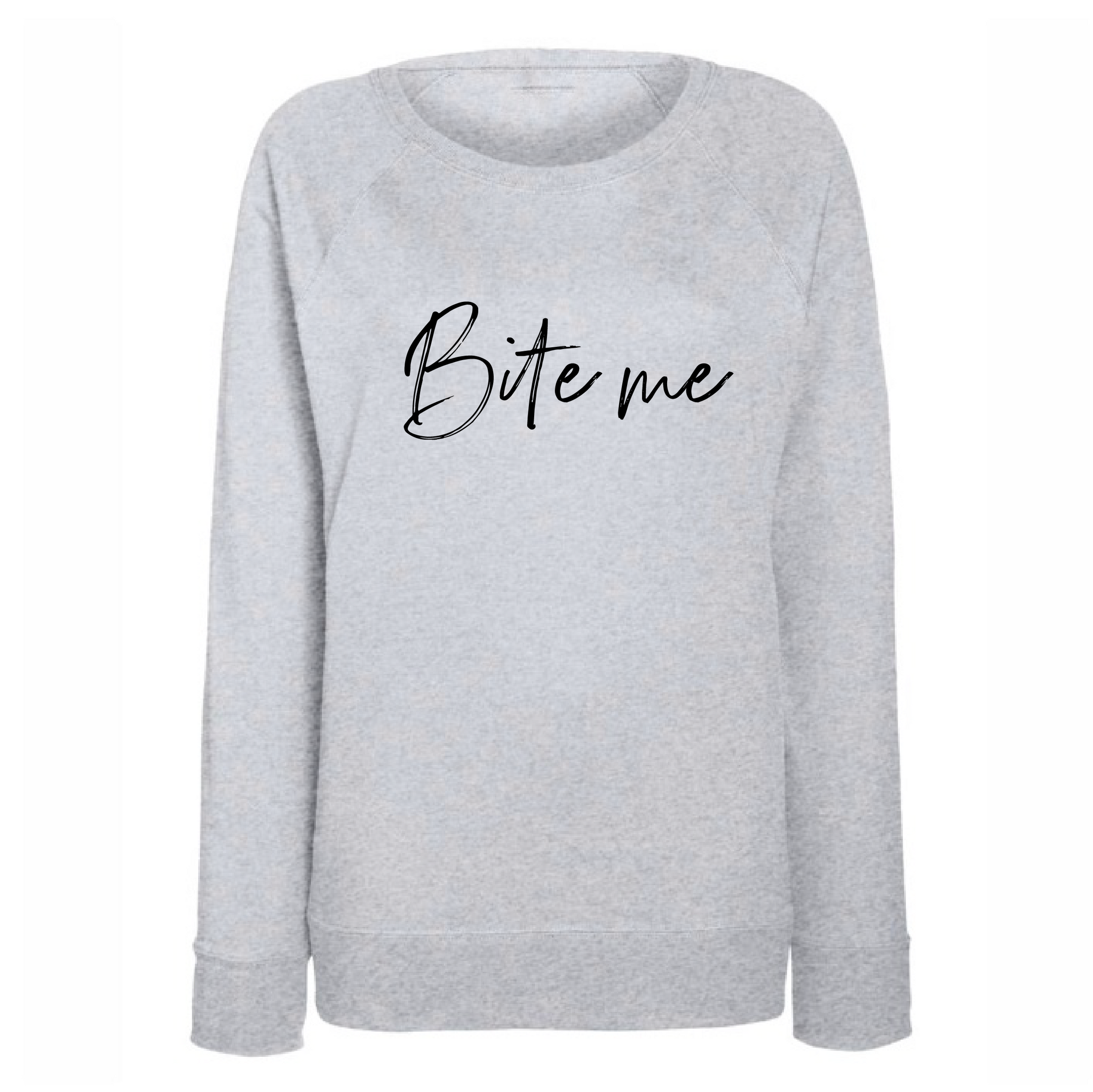 "Bite me" slogan top