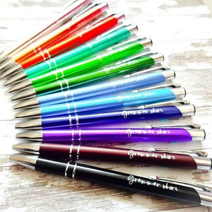 Custom metal ballpoint pen - personalised teacher gift