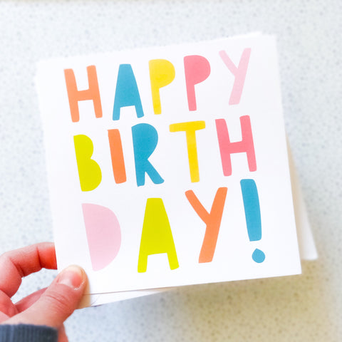 Bright Happy Birthday Card