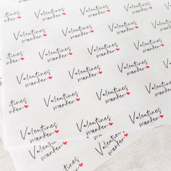 Valentines Wanker A3 gift wrap
