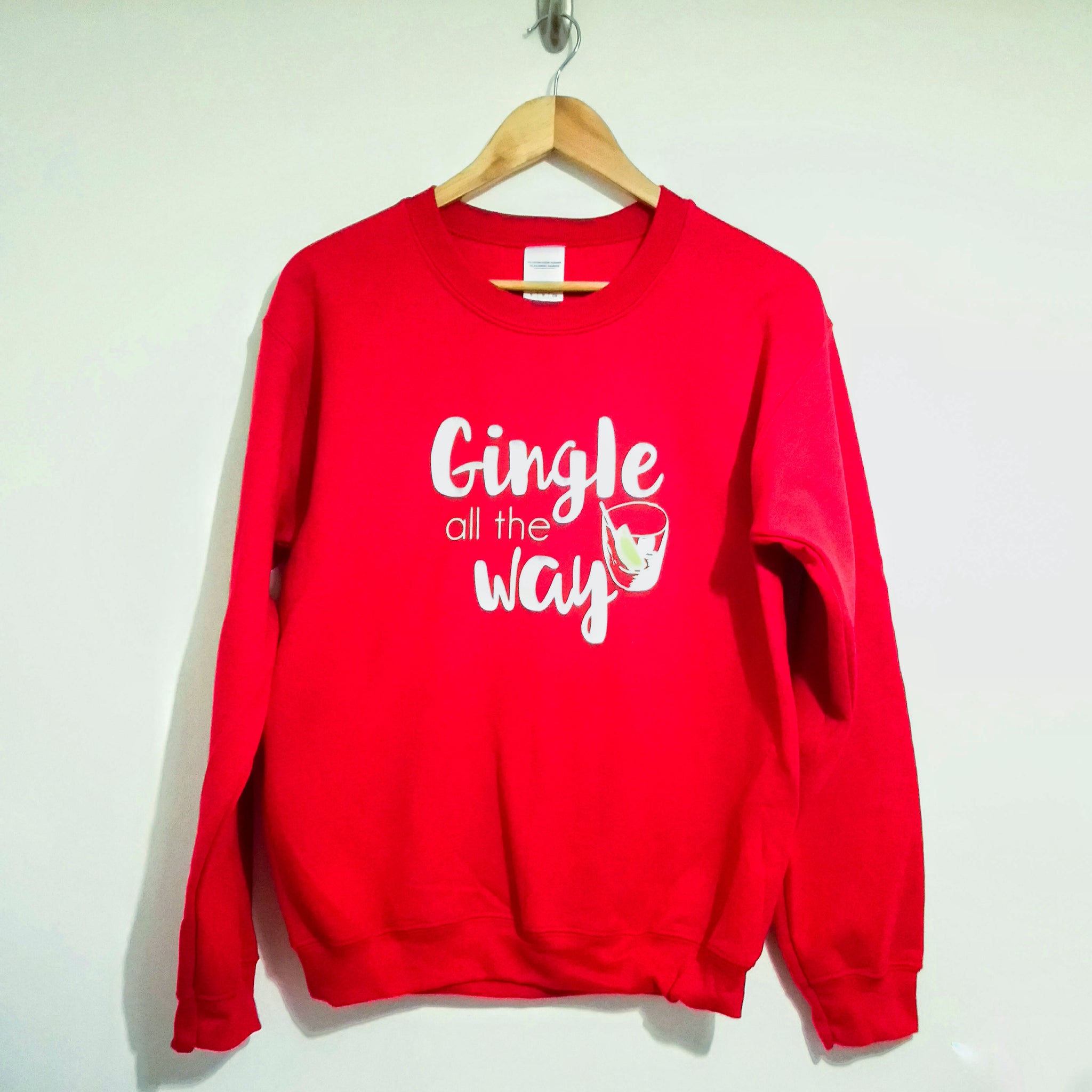 "Gingle all the way" festive Christmas sweatshirt