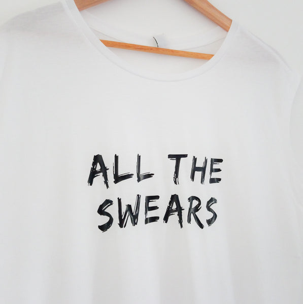 "All the swears" slogan top (style 2)