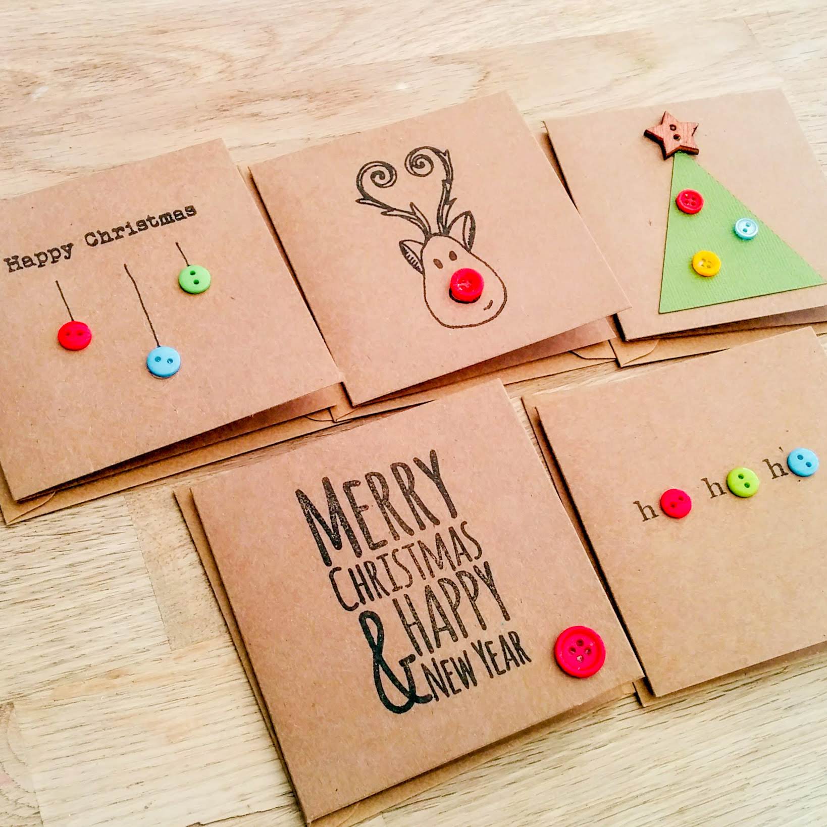 Pack of 5 Cute Christmas Cards