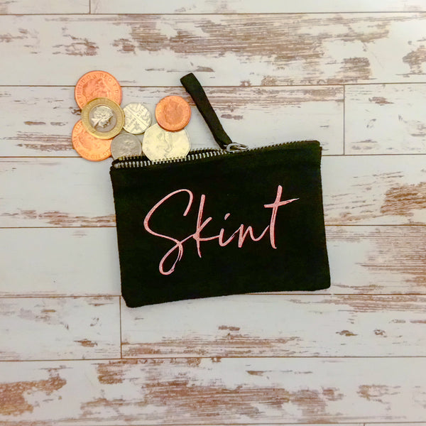 "Skint" canvas coin purse