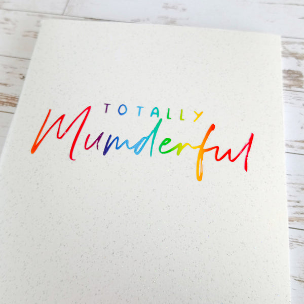 "Totally Mumderful" A5 glitter notebook