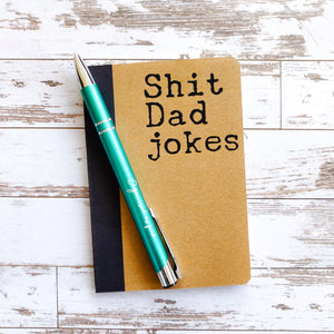 "Shit Dad Jokes" small pocket notebook