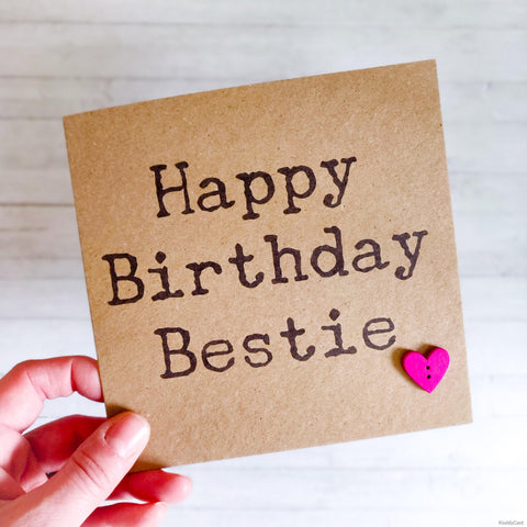 Happy Birthday Bestie card