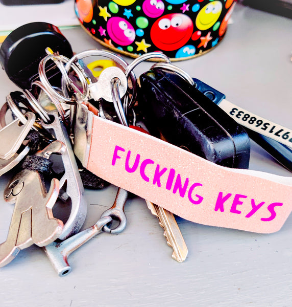 Fucking Keys Glitter Key Fob
