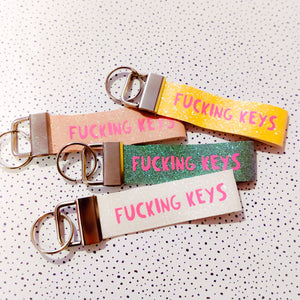 Fucking Keys Glitter Key Fob