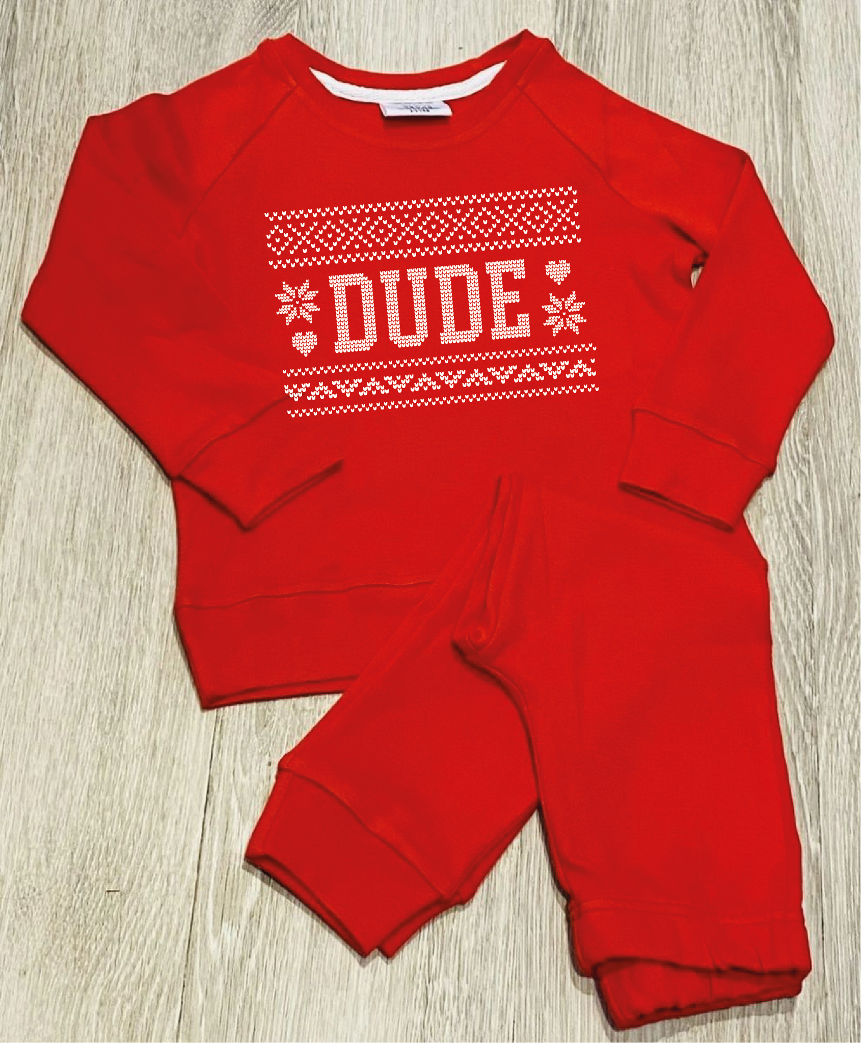 Personalised 'Christmas Jumper' Style Pyjamas - Kids